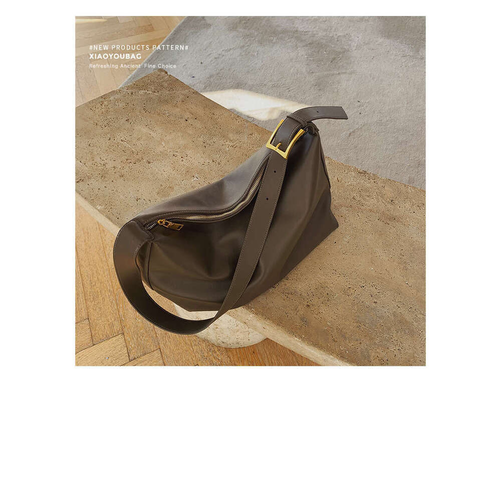 1d Korean version daily soft collapse extremely simple style shoulder big 2025 new women's large capacity crossbody bag