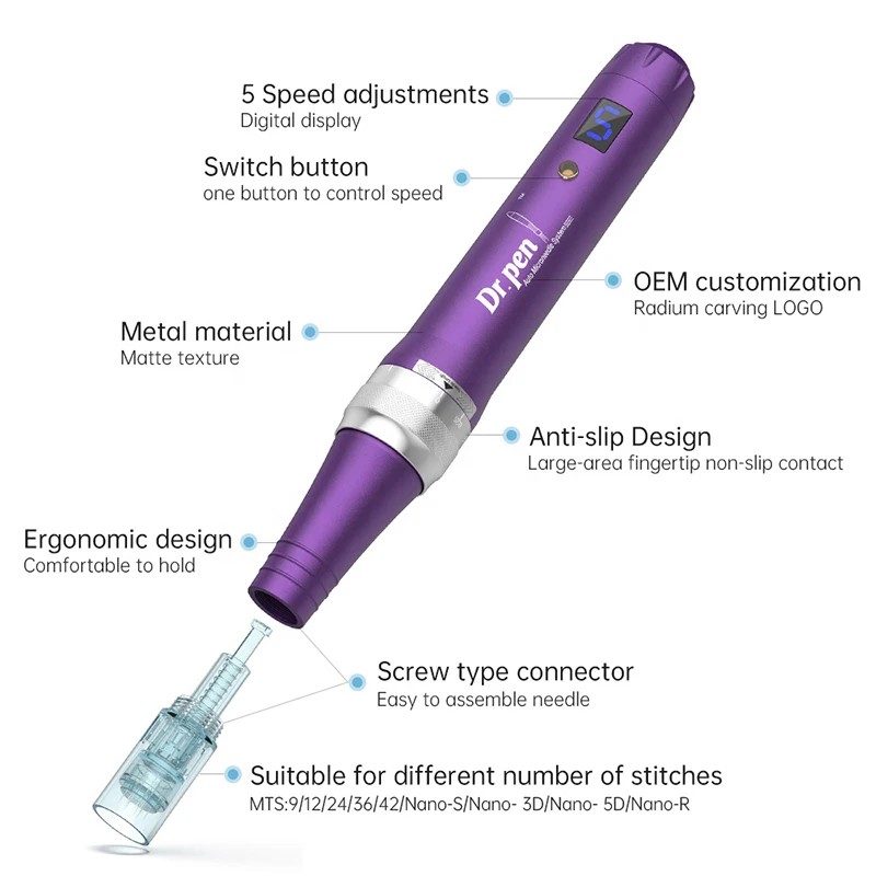 Dr pen Ultima X5 Electric Derma Microneedling Pen MTS Skin Care Professional Mesotherapy Facial Tools Beauty Machine Auto Needle Rolling System Dermap