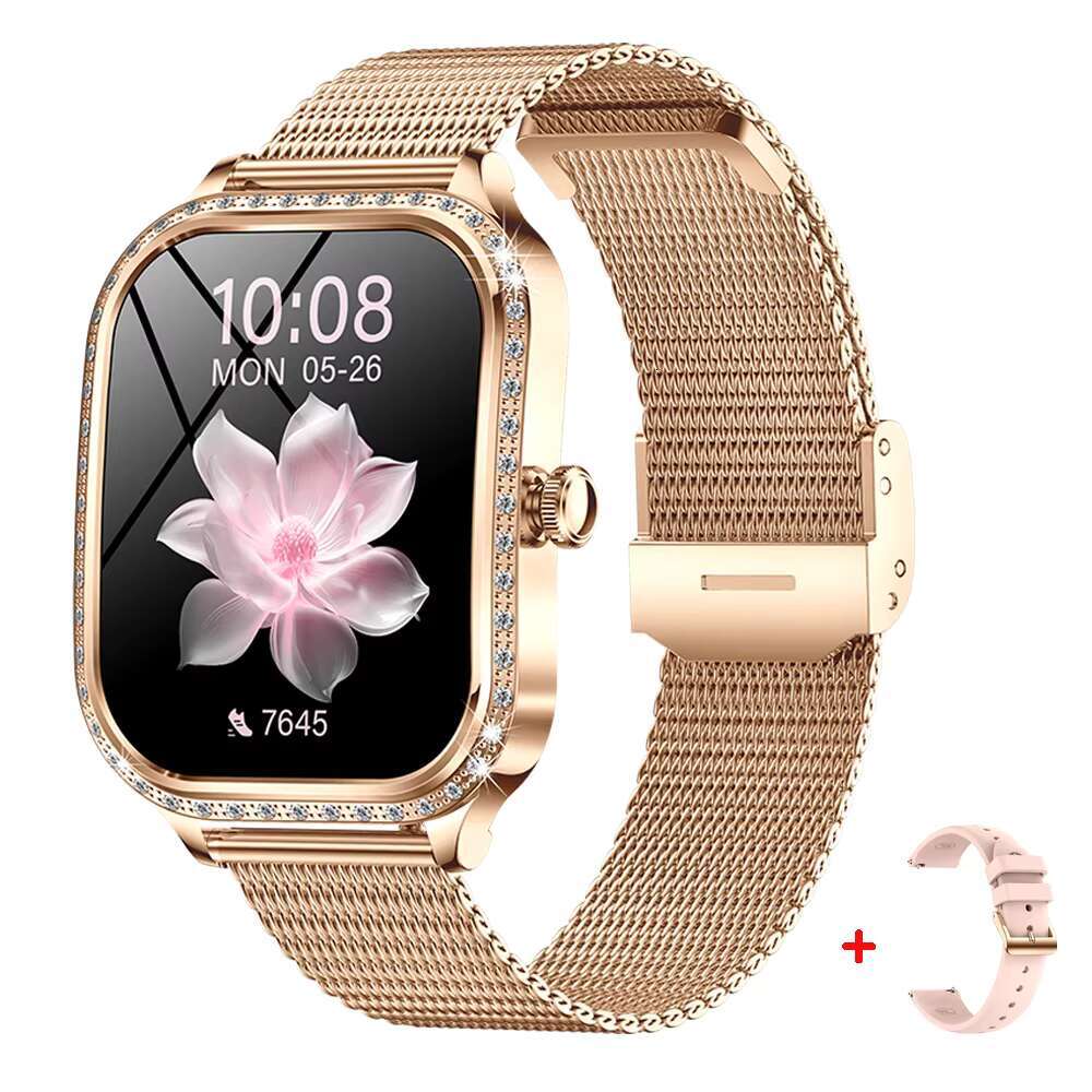 2024 88 1.75inch Lady Smart Watch Health Monitoring BT Call Waterproof Blood Oxygen Multi Sport Modes Smartwatch for Women
