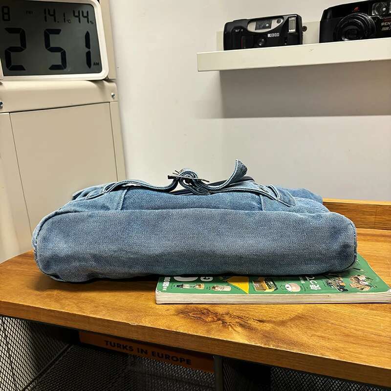 Designer Denim Shoulder Women Fashion Canvas Female 100% Cotton Casual Totes New In 2025 Vintage Cloth Crossbody Bags