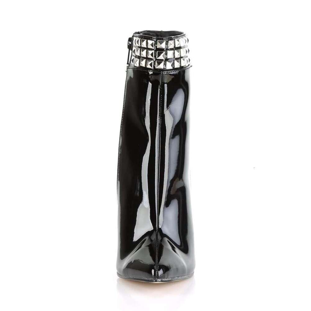 High Heel Cm High Heels With Rhinestone Decoration Side Zipper Low Cut Boots Steel Tube Dance Shoes Walking And Performance Shoes