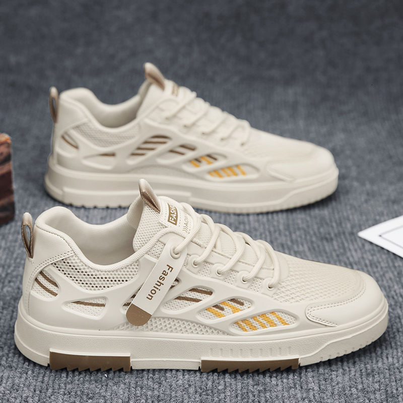 2025S New Trend Designer Men S New Summer Breathable Mesh Versatile Casual Board Soft Sole Sports Heightening Little White Trendy Shoes