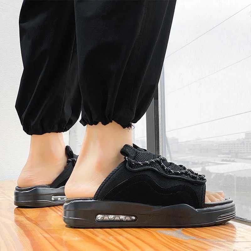 Hot Sale Mens Sandals Outdoor Thick Bottom Sports Casual Sandal for Men Summer Wear-resistant Mans Slipper Slip- New FiXJ250326