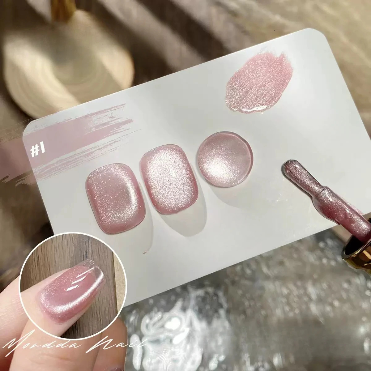 6 Color Pink Cat Eye Gel Polish Semi-permanent Nail Polish Reflective Gel Polish Complete Professional Gel Nail Kit 250326