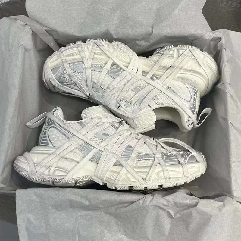 Designer Shoe Brand Design Trend Thick Soled Sports Shoes, Plus Size Lace Up Casual Training Shoes, New Fashion Running Sports Shoes For Women