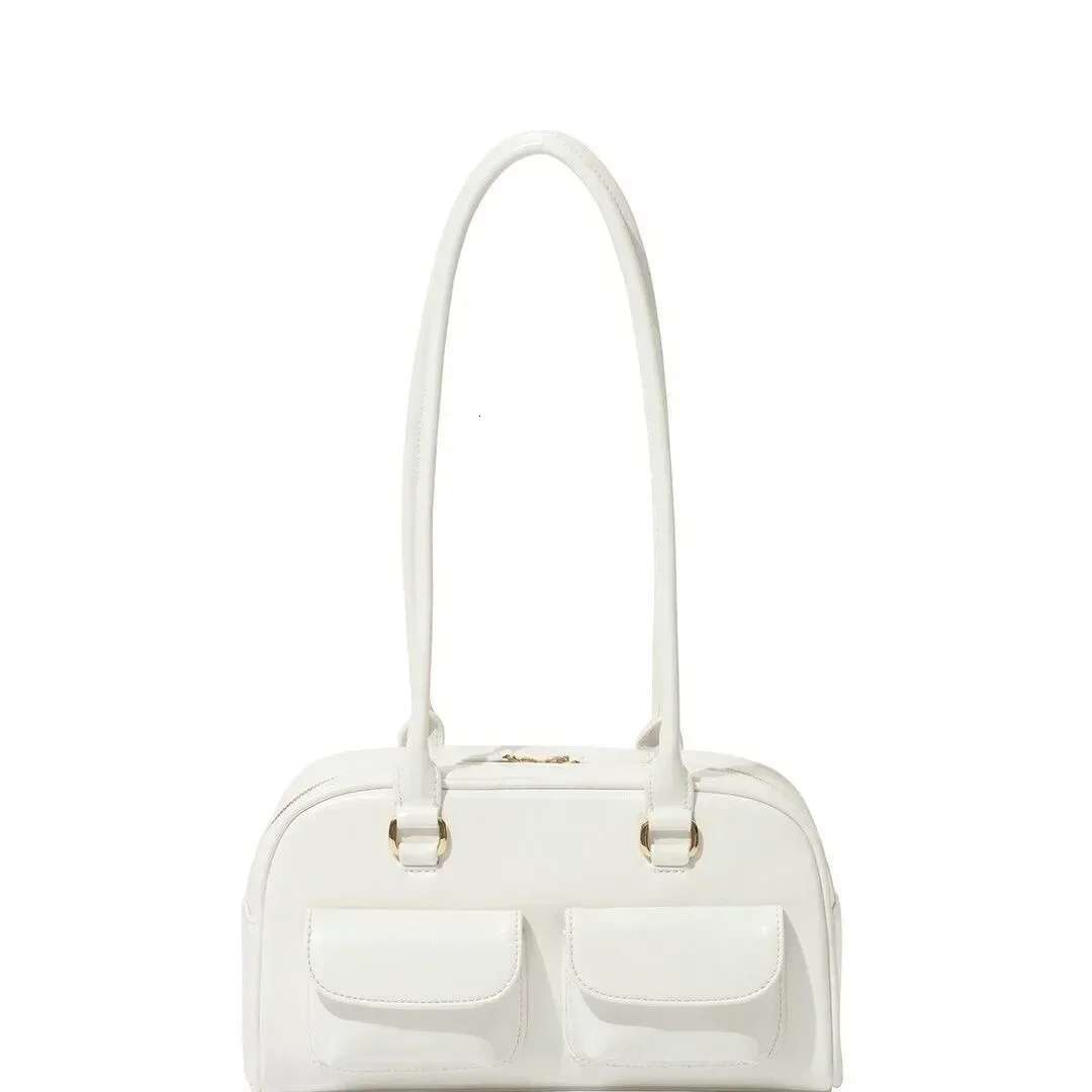Xu Yunzhen Oil Same Style Bowg Korean Niche Boston Underarm Bag Large Capacity Versatile