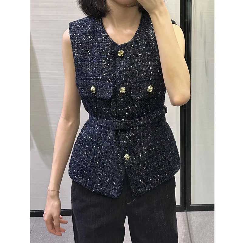 Spring vest jacket womens 2025 new jacket fashionable ultra-thin with O-neck street clown youth jacket M250326