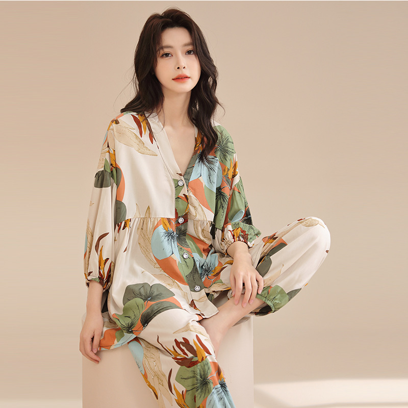 L163 New Summer Cotton Silk Nightdress Women's Sling Anti-Bump Loose Thin Artificial Cotton Small Floral Large Size Dress