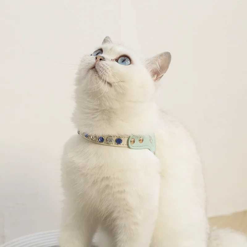 PU leather dog and cat harness vest and belt set imitating diamond pet harness puppy pet harness pet supplies X250326