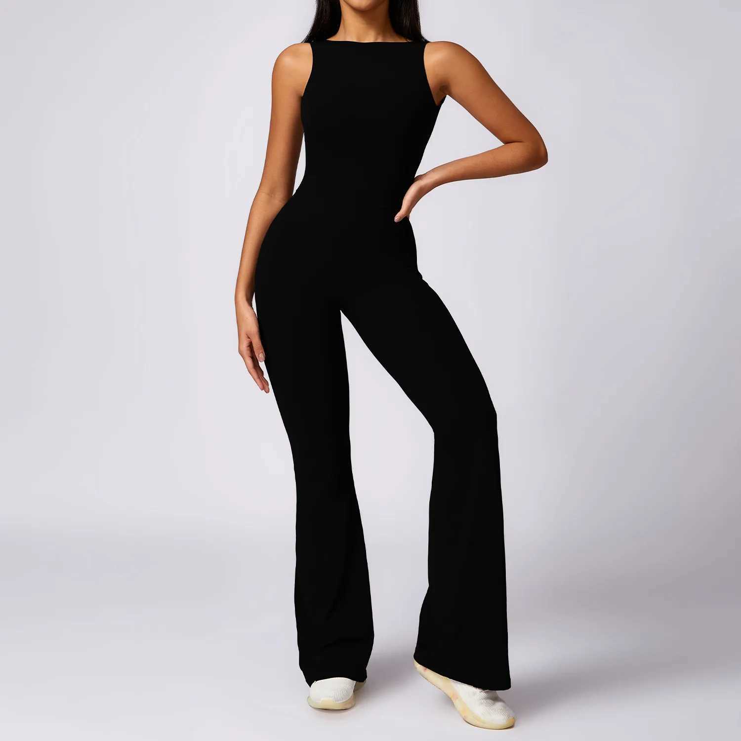 New gym womens training yoga set sportswear womens one-piece jumpsuit fitness jumpsuit womens fitness bodysuit W250326