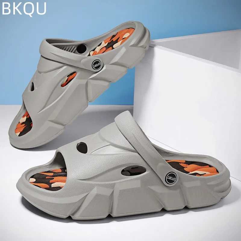 Mens Beac Round Toe Lightweight Flat Bottom Waterproof Comfortable Trend Versatile Breathable N-slip Large SizeXJ250326