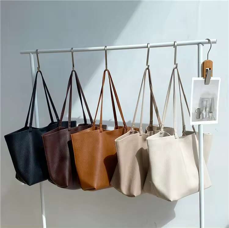 2025 Fashion Luxury Wallet Shoulder Shopping Simple Solid Color Women's Handbag Set