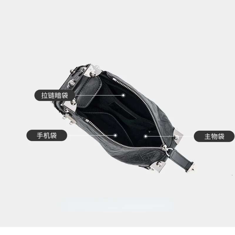 Women Genuine Rivet Handbags Female Square Soft Leather Box Shoulder Vintage Small Girls Crossbody Bag Bolsos