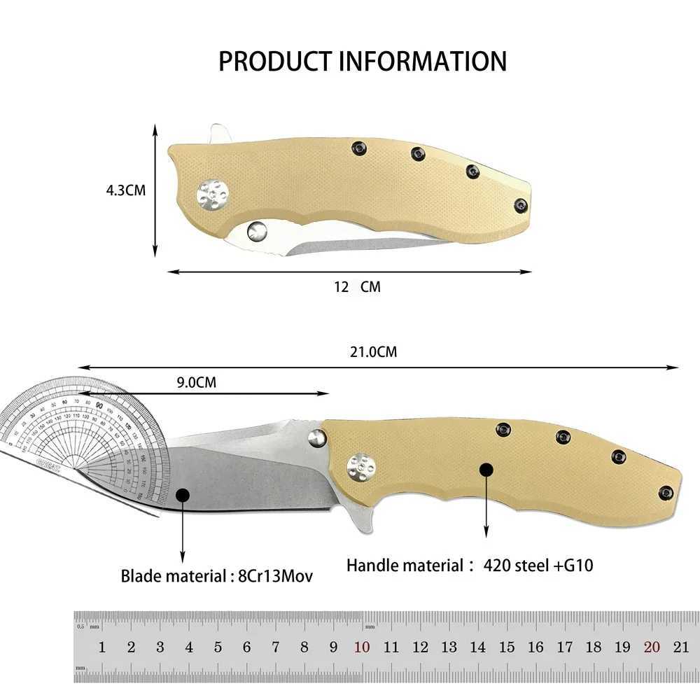 New 0562 Folding POCket Knife Outdoor Survival Self DEFense Multi functional Knife CamPING Knife Military EDC KnifeXJ250326