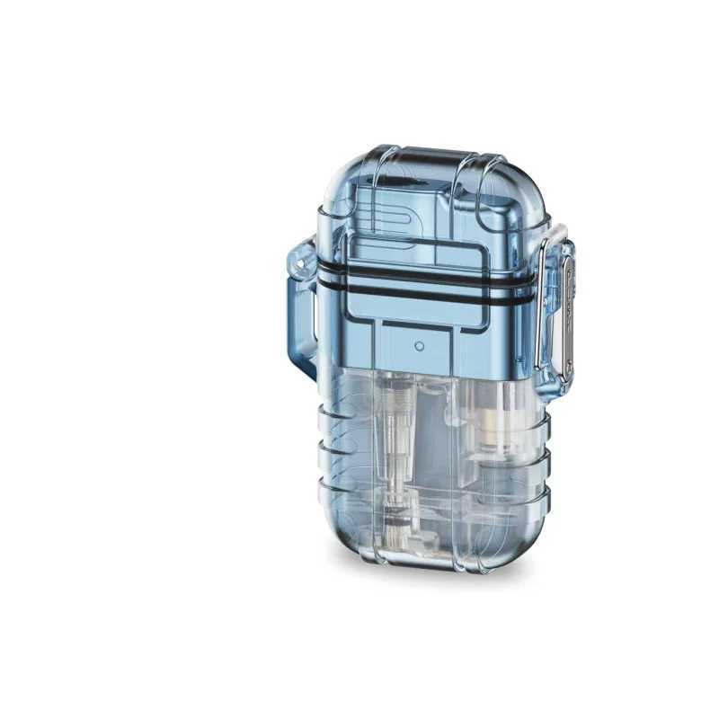 Cigarette Lighter Mini Butane Gas Lighter Outdoor Camping Survival Windproof Waterproof Jet Lighters smoking accessoriesC250326