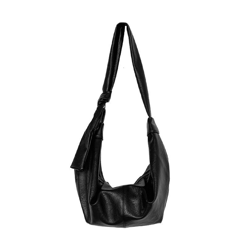 2025 Spring New Korean Version Niche Lazy Style Dumpling With Large Capacity And Versatile Soft Leather Crossbody Shoulder Bag Designer Bag for Women