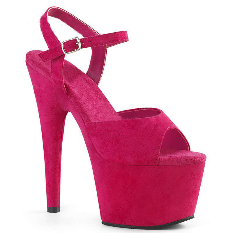 High Heel Cm Hentian High Thin Heel Waterproof Platform Suede Sandals Steel Tube Dance High Heels Large Size Fashion Show Women S Nightclub