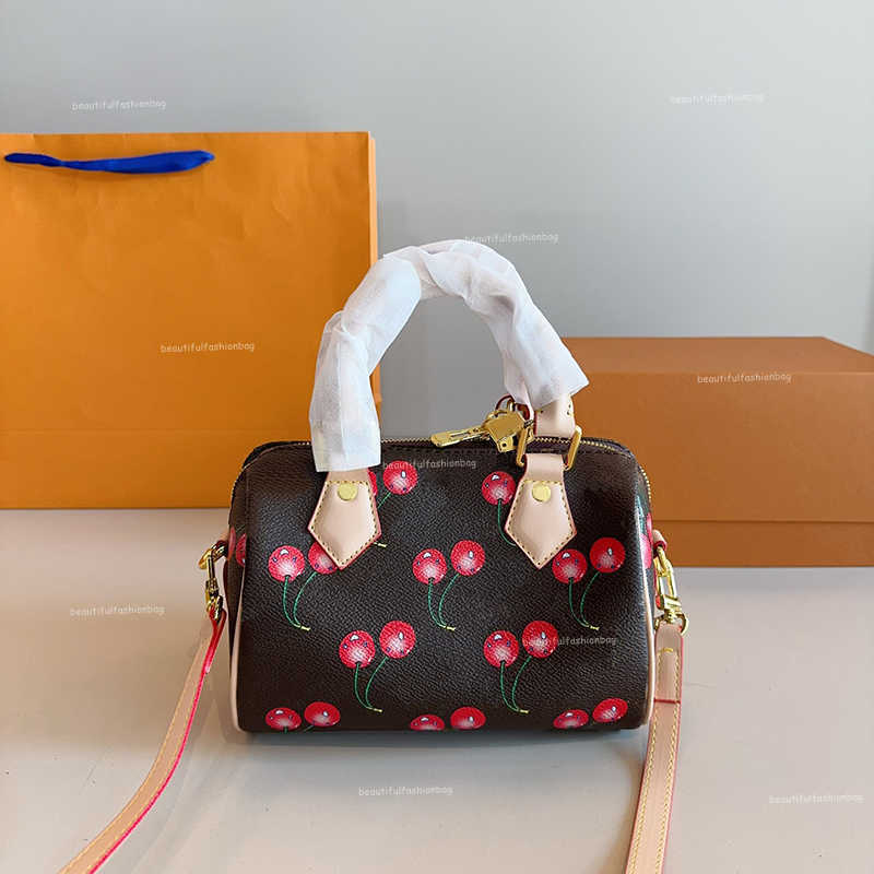 Shoulder Bags blossom bag designer tote small cherry boston bags leather crossbody shoulder Bag brown women Handbag fashion purse25