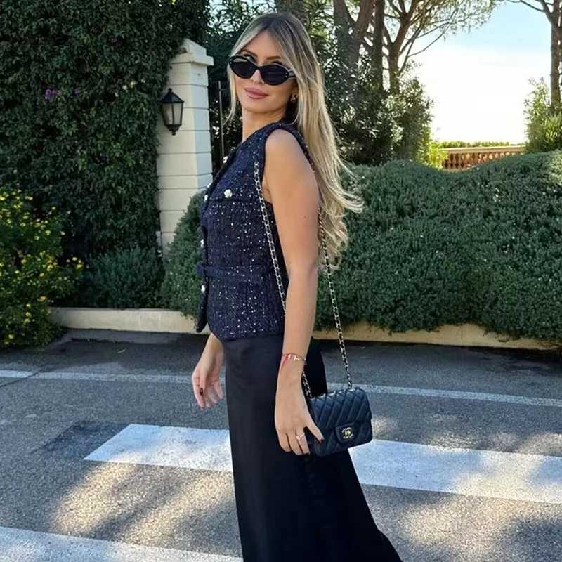 Spring vest jacket womens 2025 new jacket fashionable ultra-thin with O-neck street clown youth jacket M250326