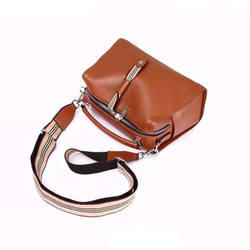 Hobo,Box Shape,Girl's Cow's Leather Bag,100% Natural Cowhide, Women GENUINE LEATHER Handbag, Fashion Female Crossbody Bag, T041