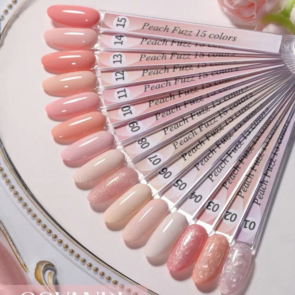 selling sweetheart Pin Peach nail polish polishing gel set semi permanent soap gel nail salon nail art coat set 15ml 250321