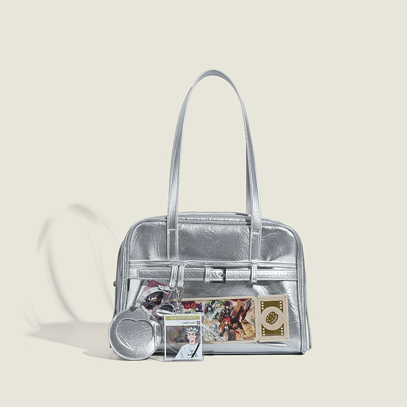 Small Mass Large Capacity Small Amount Of Smutong Bag 2025 New Japanese High Texture Boston Bag All-in-one Shoulder Bag