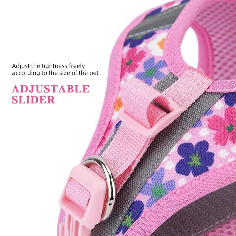HP386 pet cat and dog printed vest style wiring harness 360 suitable for pet body size 1.5-meter dog leash. X250326