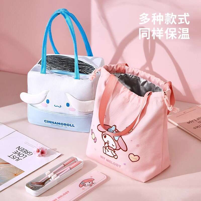 Sanliou lunch box tote bag, bento with rice, oil resistant, thickened, specialized square aluminum foil insulated bag for office workers