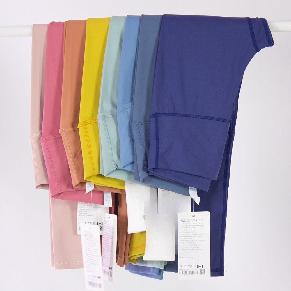 New Clothes Nylon Naked Sports Slimming Women Waist Yoga Four Sided High Elasticity Moisture Absorbing Breathable Nine Point Pants
