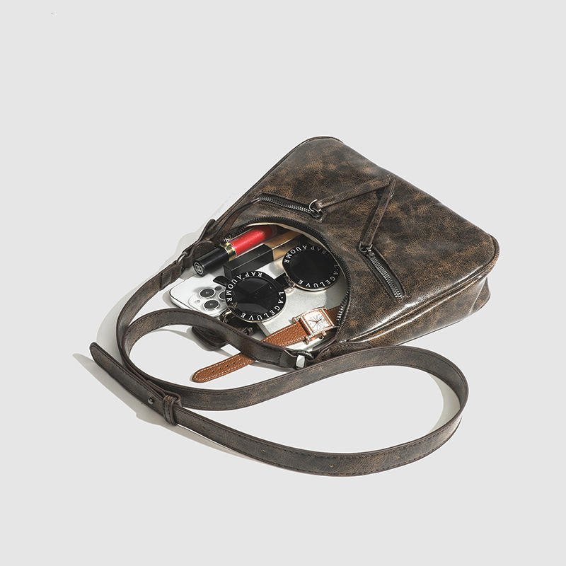 Women's Armpit Bag 2024 New Retro Women's Bag Shoulder Bag Crossbody Bag Crescent Bag Designer Bag
