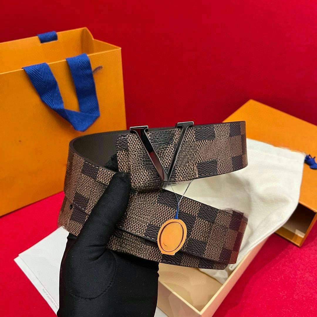 Designer Men Women Belt Fashion Belt High Quality Belt Luxury Belt Genuine Leather Belt Metal Letter Buckle Belt Width 4cm Leather Belt With Suit Pant With Box