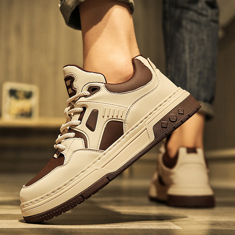 2025S New Trend Designer Men S In Spring High End Versatile Free Shipping Casual Niche Black Panda Board Shoes Youth Sports Height Increasing White An