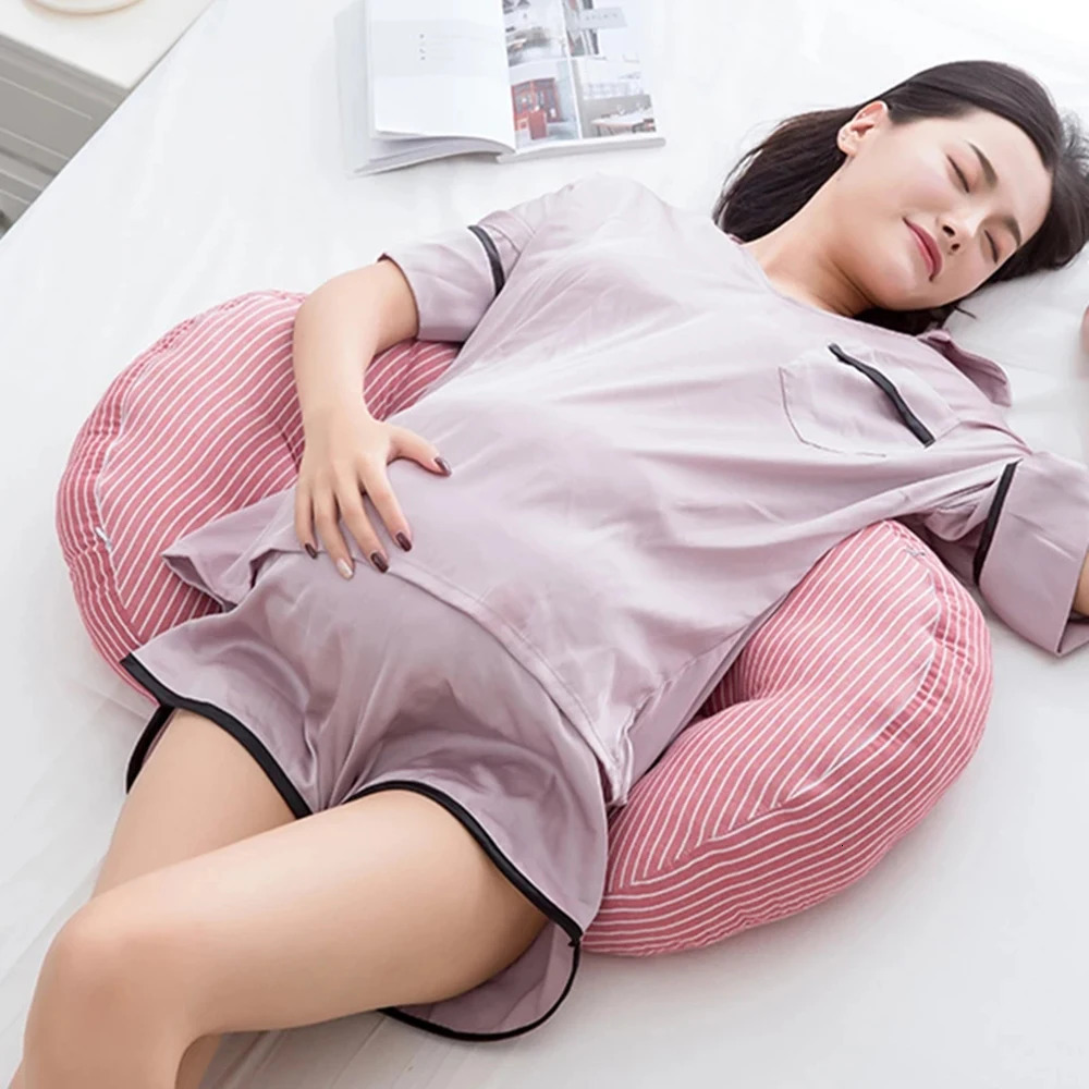 Multi-function U Shape Pregnant Women Sleeping Support Pillow Bamboo Fiber Cotton Side Sleepers Pregnancy Body Pillows For Mater 250326