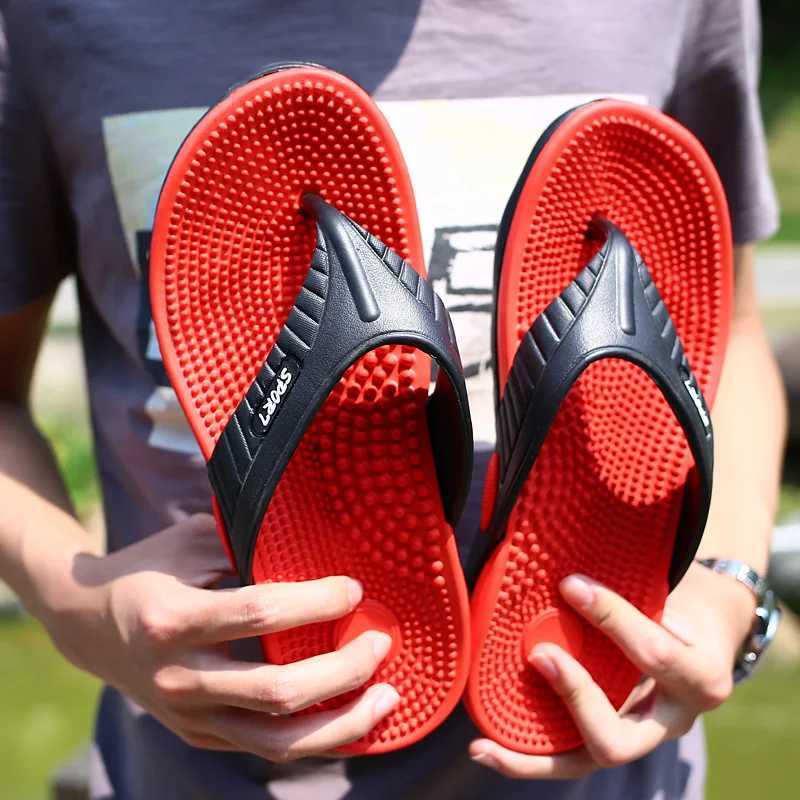 YRZL Mens Flip up Sandals Mens Summer Slide Comfortable Non slip Black Walking Flat Beach Sandals Mens SlideXJ250326