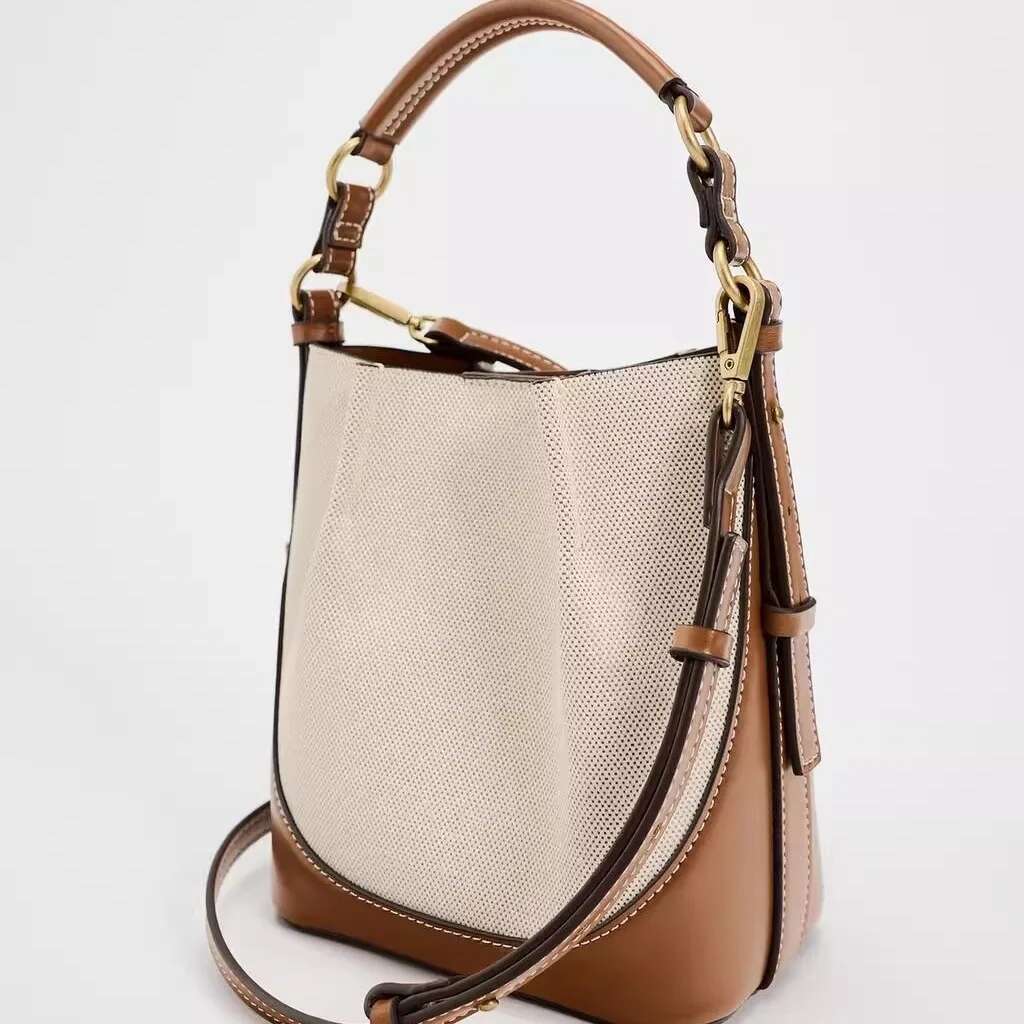 Fashion Wide Strap Bucket High Quality Shoulder Bag Small Purses And Handbags Designer For Women 2024 Crossbody Bags