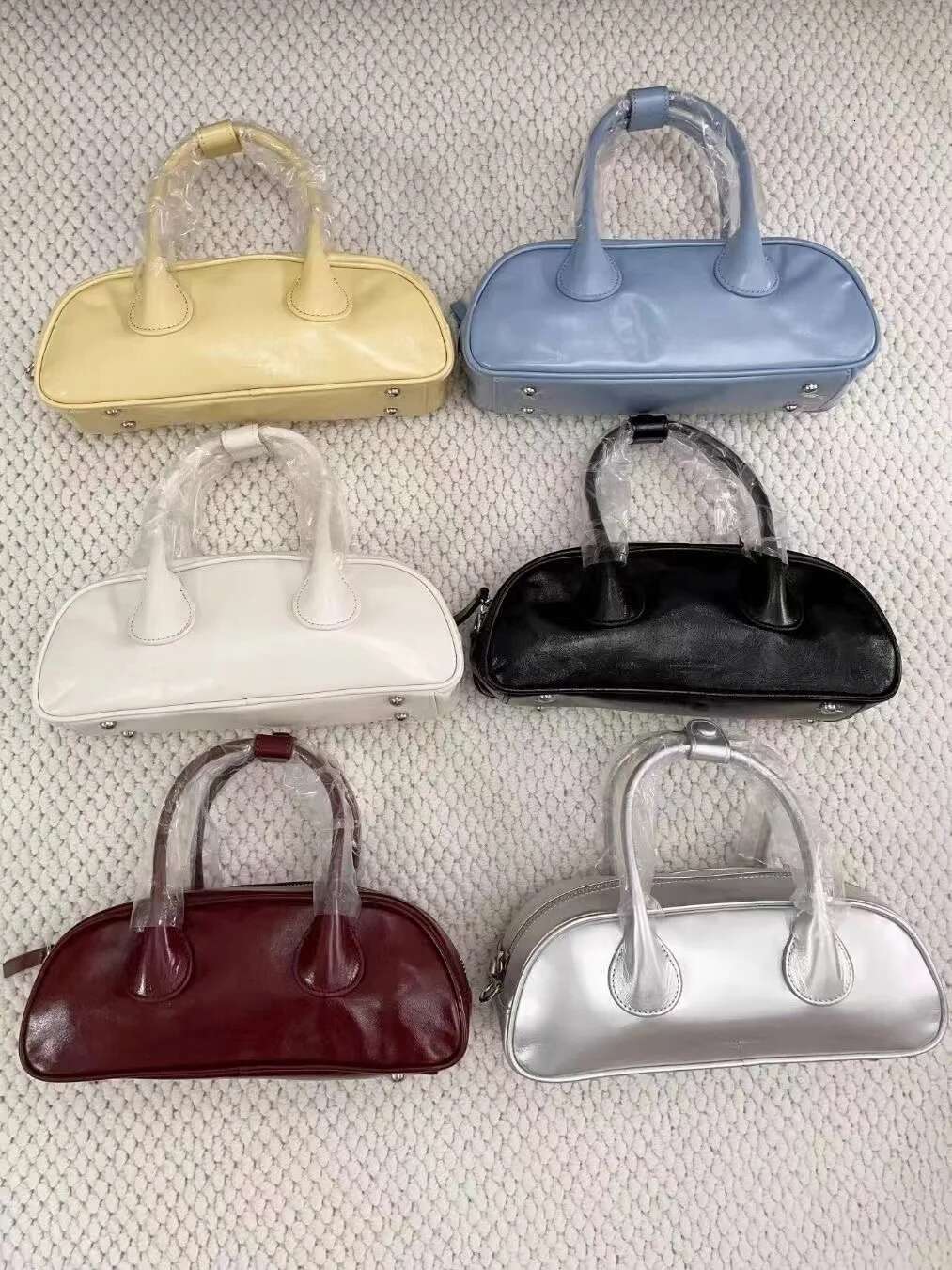 Korean Brand Bucks&Leather Stick Bag With Genuine Leather Temperament, Small Ingot Bag, Single Shoulder And Underarm Crossbody