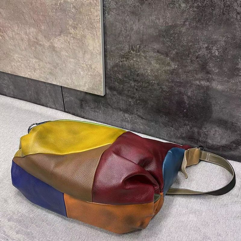 Cowhide Shoulder Messenger Leather Ladies Bag