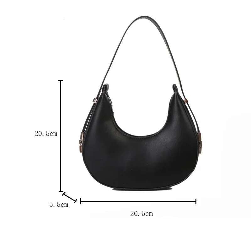 Fashion Design PU Leather Shoulder Women Small Clutch Handbag Purse Female Underarm Bag Travel Totes