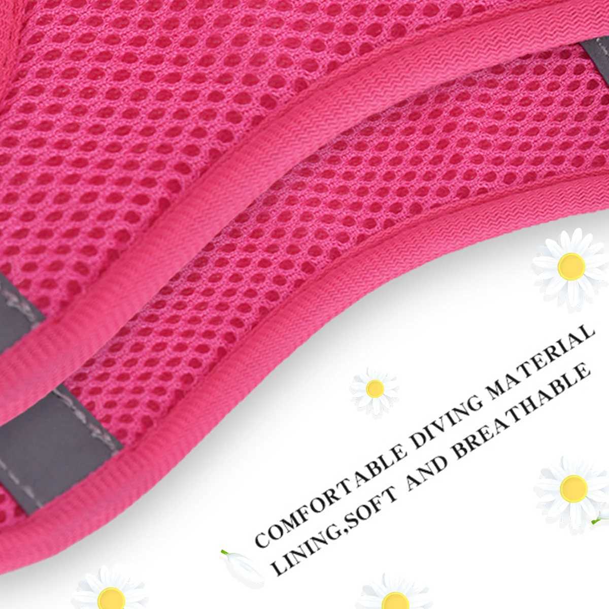 HP404- Floral printed pet dog and cat harness comfortable twill fabric and breathable mesh substrate 1.5-meter dog leash. X250326