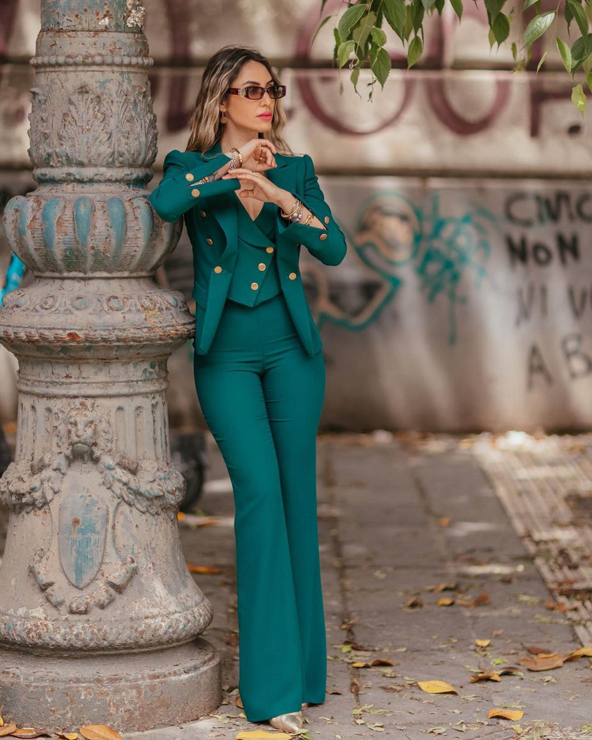 Formal Mother Suits V Neck Single Breasted Women Business Blazer 3 Piece Set Jacket Vest Pants Work Wear Ladies Suit Customized High Quality