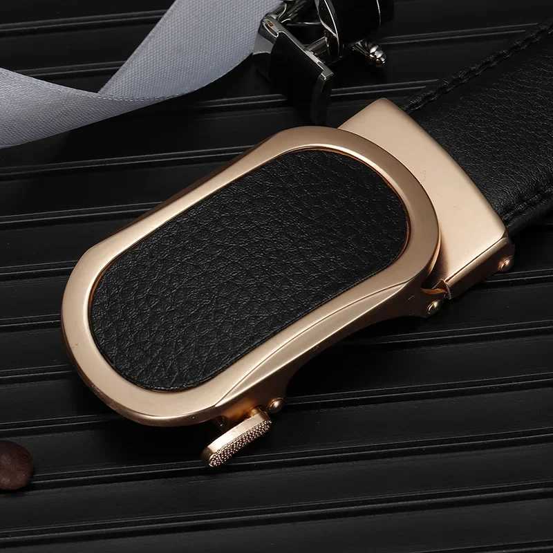 Gemstone Blue Belt Mens Automatic Buckle Fashion Casual Cinturon Womens Belt Green White Black Brown Red W250326