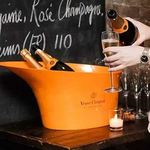 XL New Orange Acrylic Champagne Bucket Glass Acrylic Elegant Sake Glass X250326