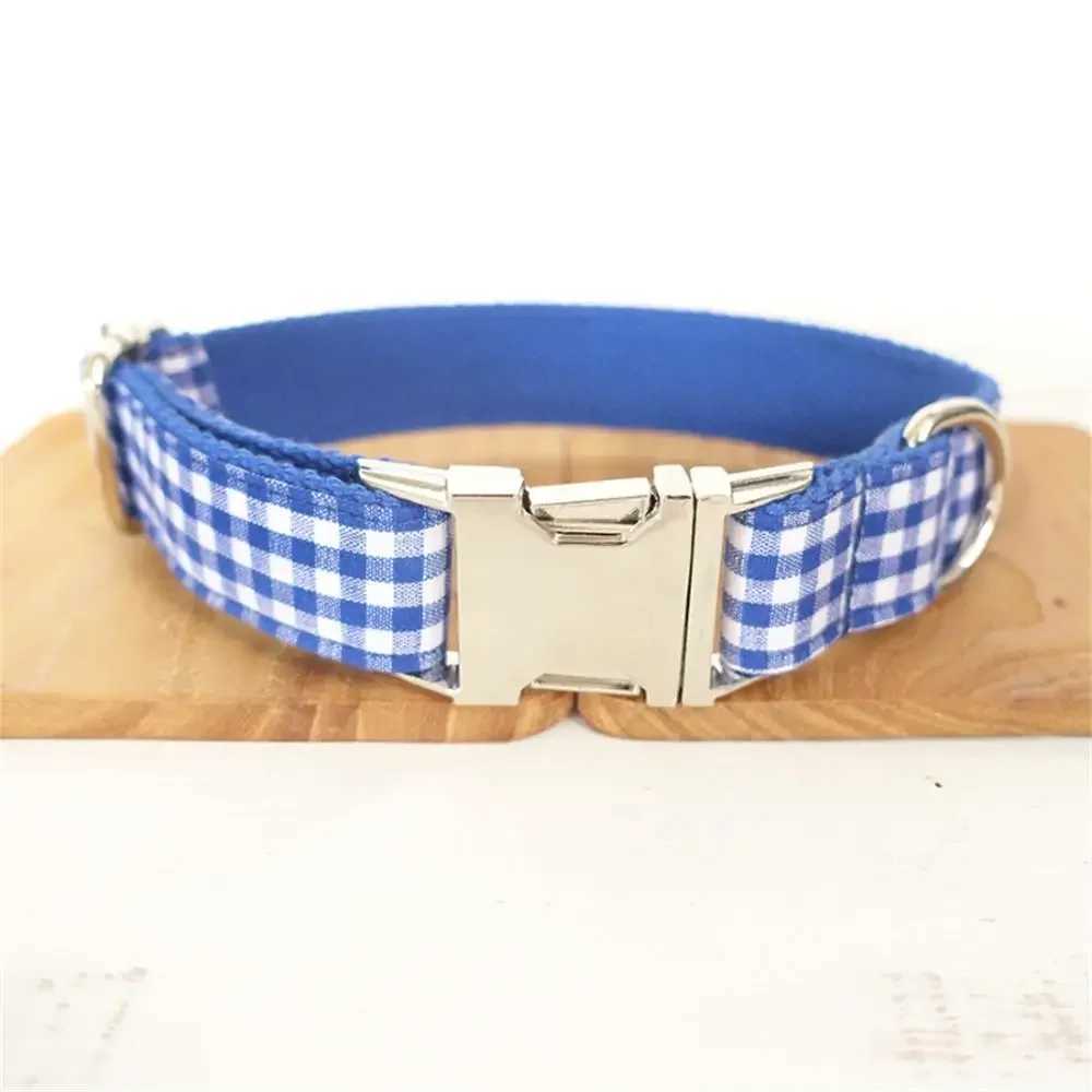 Personalized Dog Collar Customized Carving Pet Collar ID Nameplate Label Pet Accessories Blue White Pure White Dog Collar Belt X250326