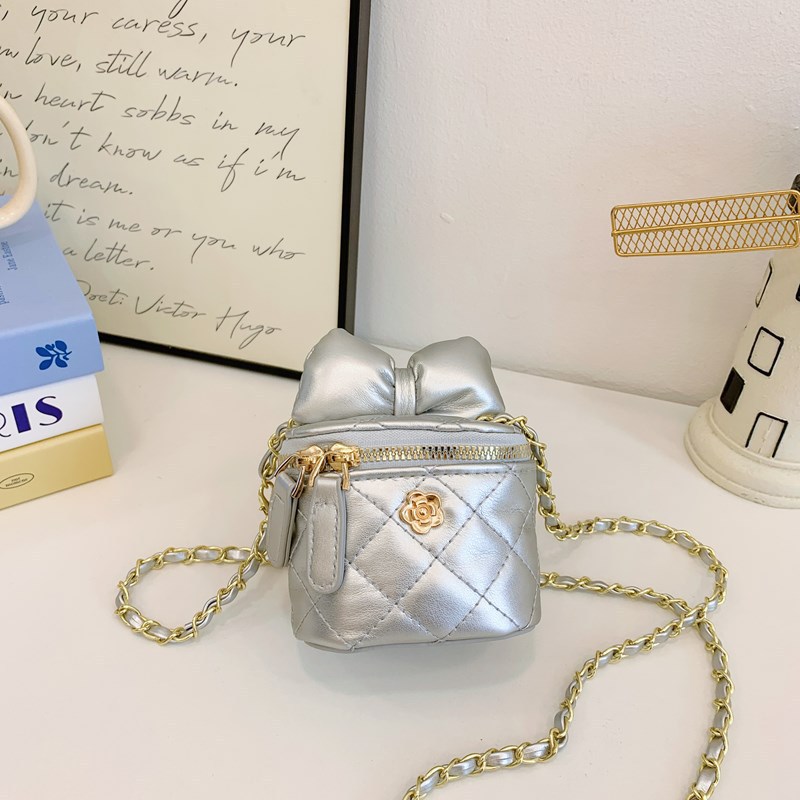 new 3 crossbody Women's foreign gold ball camellia mini diagonal small body box bag