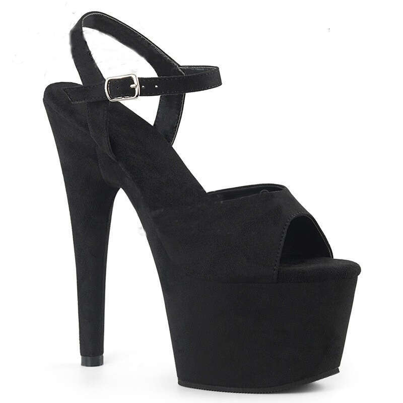 High Heel Cm Hentian High Thin Heel Waterproof Platform Suede Sandals Steel Tube Dance High Heels Large Size Fashion Show Women S Nightclub