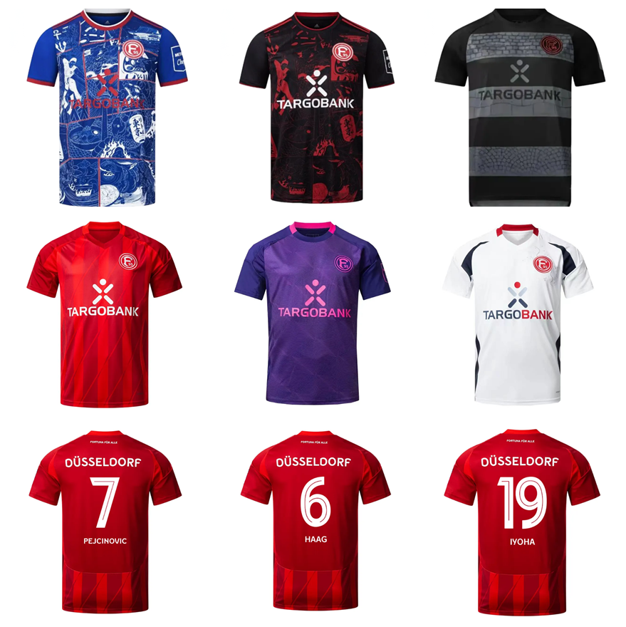 24 25 26 Fortuna Dusseldorf Soccer Jerseys 2024 2025 2026 home away HOFFMANN TANAKA VERMEIJ JOHANNESSON KLAUS OBERDORF NIEMIEC IYOHA Special Edition Football Shirt
