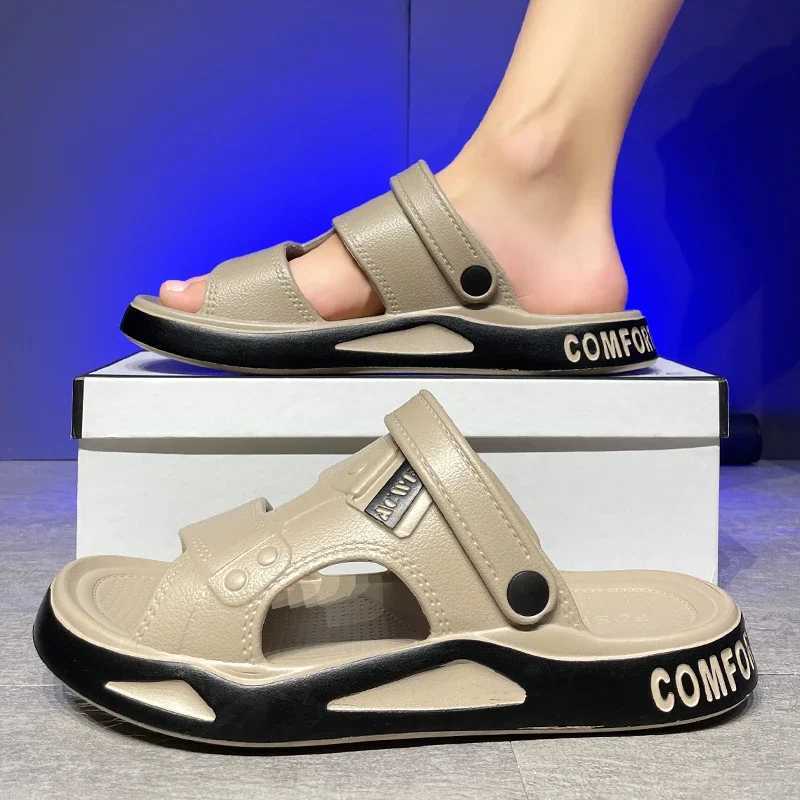 Mens slippers summer new EVA lightweight adult thick soled beach shoes N-Slip open toe outdoor sandalsXJ250326