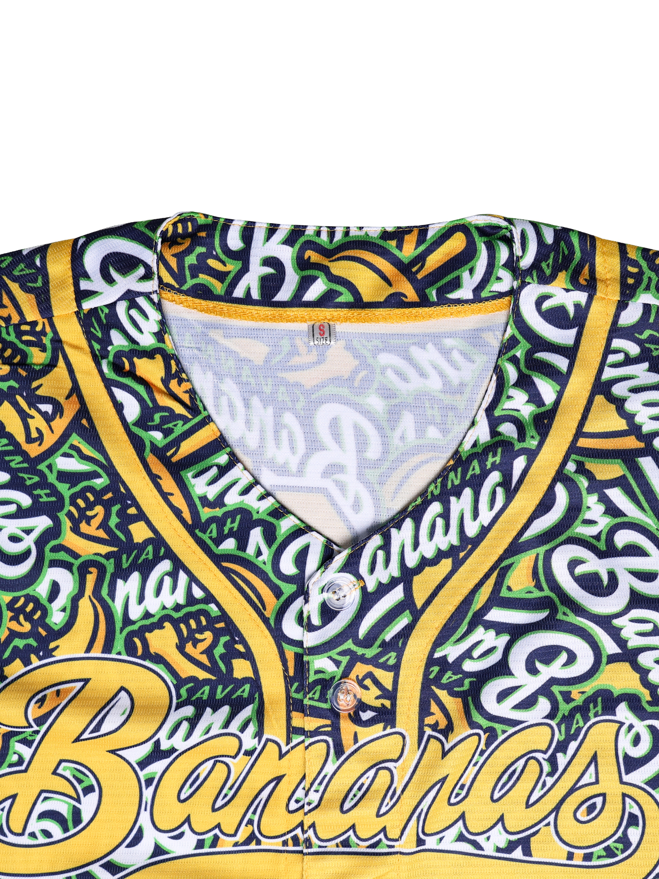 Savannah Bananas Baseball Jersey Eric Jones Noah Bridges Noah Niznik Adam Virant Zack Gillum Reese Alexiades Ryan Cox Kyle Luigs