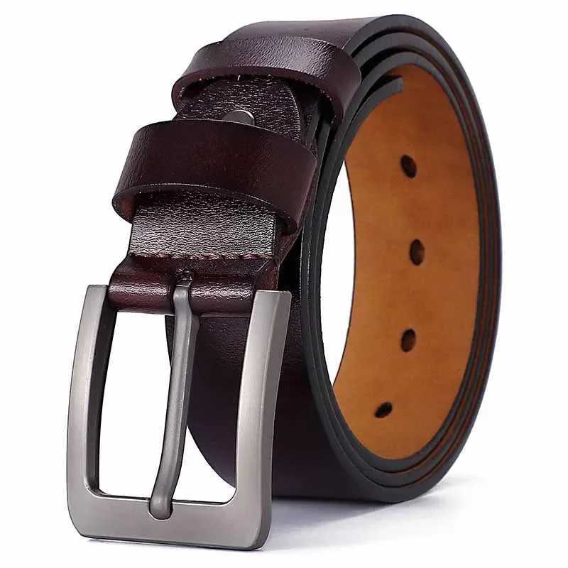 130 140 150 160 170cm Plus large-sized mens genuine leather belt luxury pin buckle belt Cummerbundles Ceinture Homme W250326