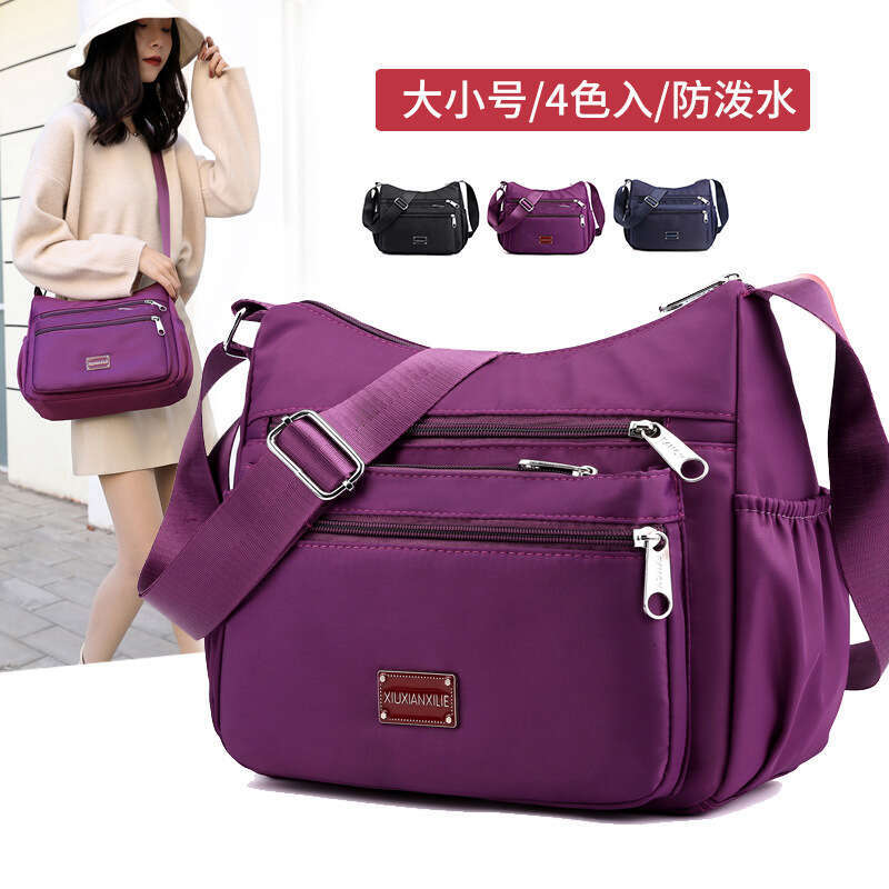 2024 new for middle-aged and elderly mothers, Oxford canvas large capacity single shoulder crossbody bag, women's bag